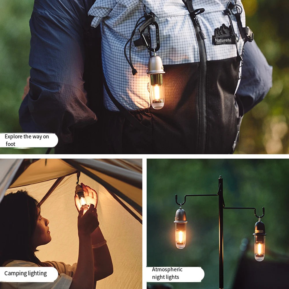 Naturehike Преносима къмпинг светлина за открито Преносимо зареждане Осветление за къмпинг Атмосферна светлина CNK2350ZM010 Аксесоари за къмпинг