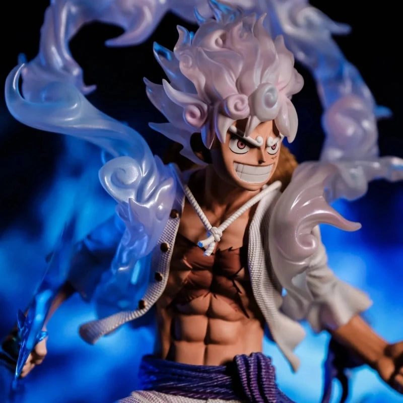 One Piece 23cm Lx Luffy Nika Action Figures GK Light-Up Statue PVC Model Anime Peripheral Toy Desktop Ornament Collectible Gift