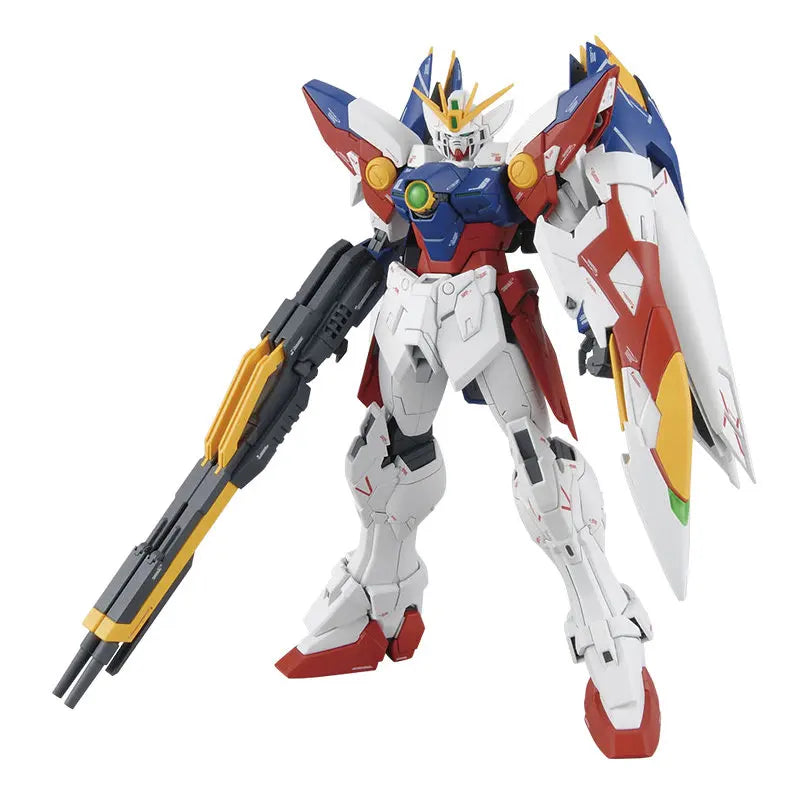 Original Bandai MG1/100 XXXG-00W0 Wing Proto Zero Gundam Gunpla Genuine Gundam Model Kit ActionFigures Assembly Model Toys Gifts