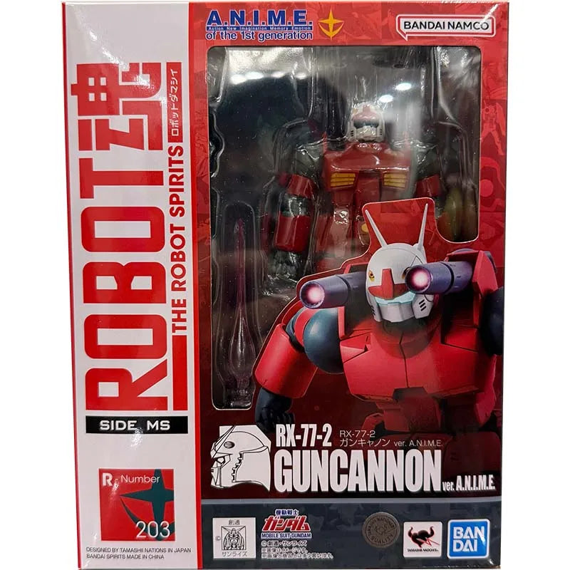 Bandai Gundam Model Kit Robot Spirits Guncannon Anime Figure Gunpla Building Kit Collectibles Action Figures Toys For Boys Gift