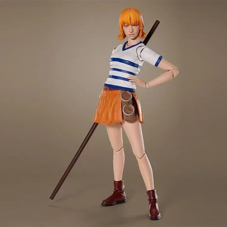 Bandai SHF One Piece Netflix Live Version Luffy Zoro Nami Joint Moving Genuine Artwork in Stock