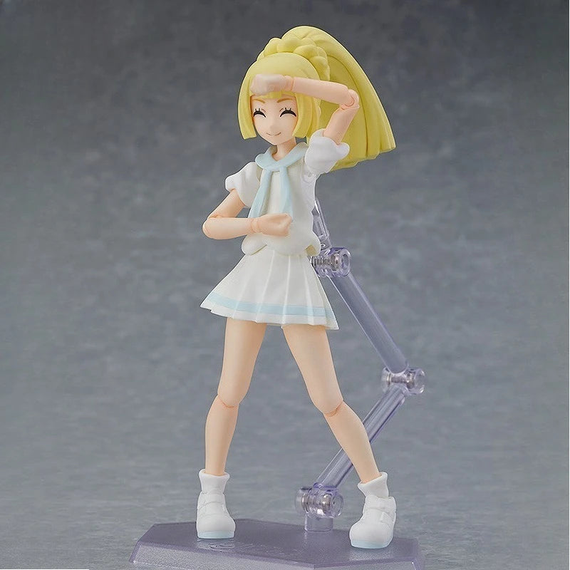 Max Original Figma Series《Pokémon Lillie, Go for It!》Anime Action Figure Assembly Model Toys Collectible Model Ornaments Gifts