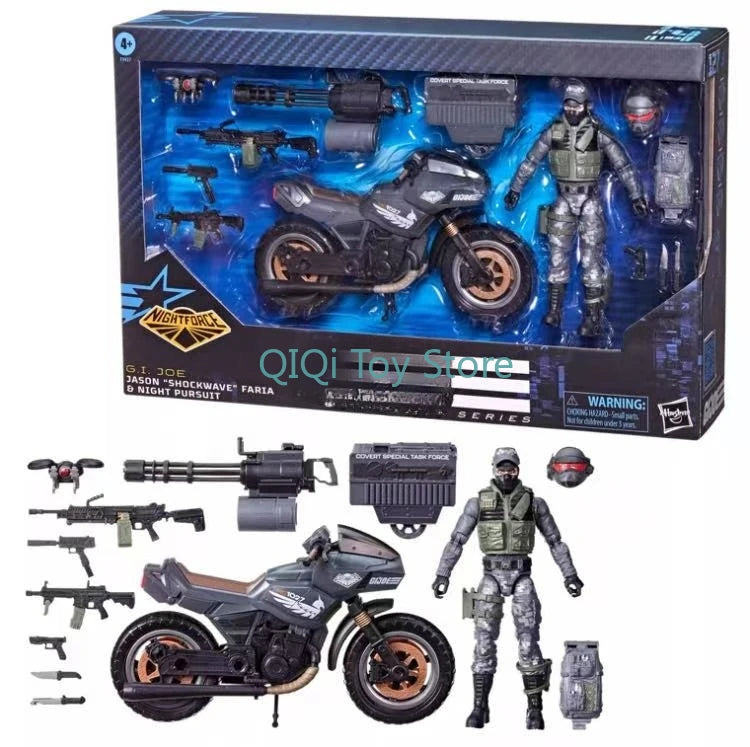 in stock Hasbro Cobra Night Attack Shock Wave Motorcycle Set Hand-on Genuine Spot