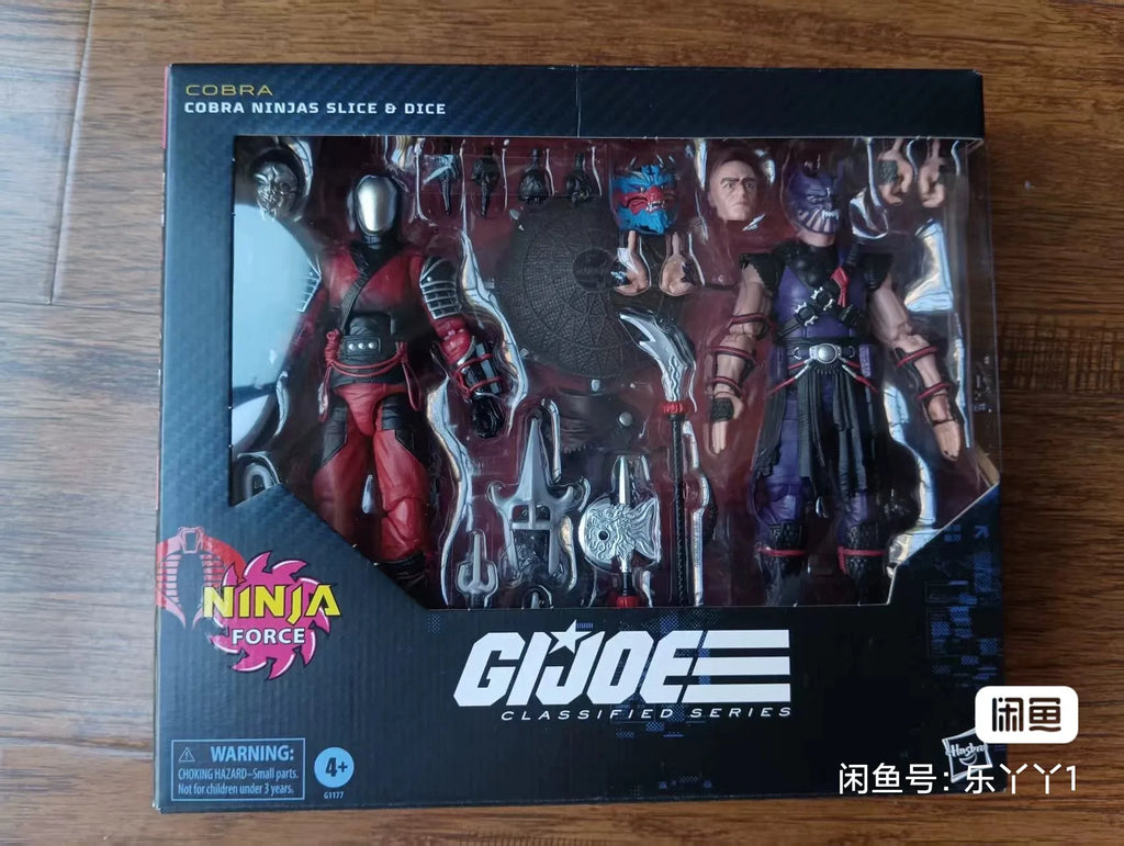 In Stock G.I. Joe GI Joe Classified Series 6" 160 Ninja Force Cobra Ninjas Slice & Dice 2pc Action Figure Model Toy Hobby Gift