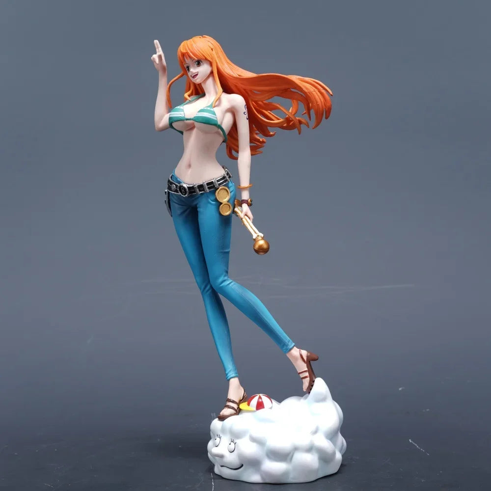 22cm/8.66in Anime ONE PIECE Figure Nami Action Figures Pvc Statue Desktop Ornamen Collection Model Toys Gifts