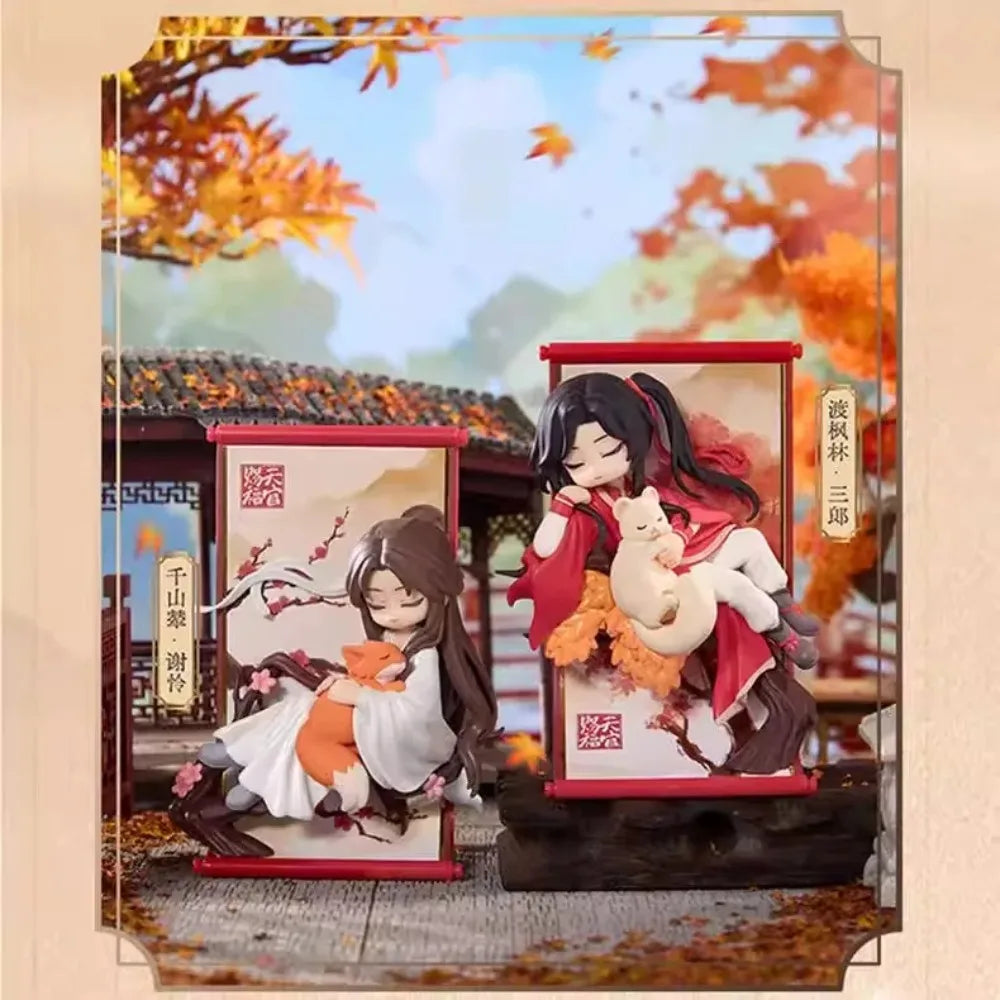 Genuine Tian Guan Ci Fu Scroll Series Blind Box TGCF Hua Cheng Xie Lian Cute Anime Peripheral Mystery Box Decora Anime  Gifts