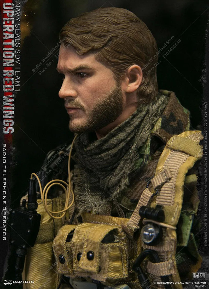 In Stock DAMTOYS DAM 78081 1/6 Scale Operation Red Wing Male Radio Operator 12Inch Male Solider Action Figure Full Set Model Toy