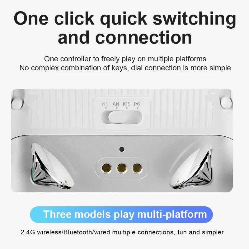 Aolion K20 RGB Wireless Gaming Controller Hall Effect Joystick Trigger For Nintendo Switch 2/PC/Phone With Charging Dock Gamepad