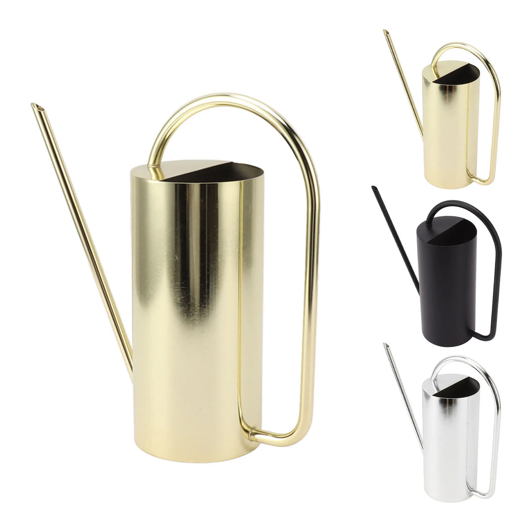 Plants Watering Can Long Spout 1500ml Watering Kettle Stainless Steel Pot Gardening Supplies For Horticultural Enthusiast