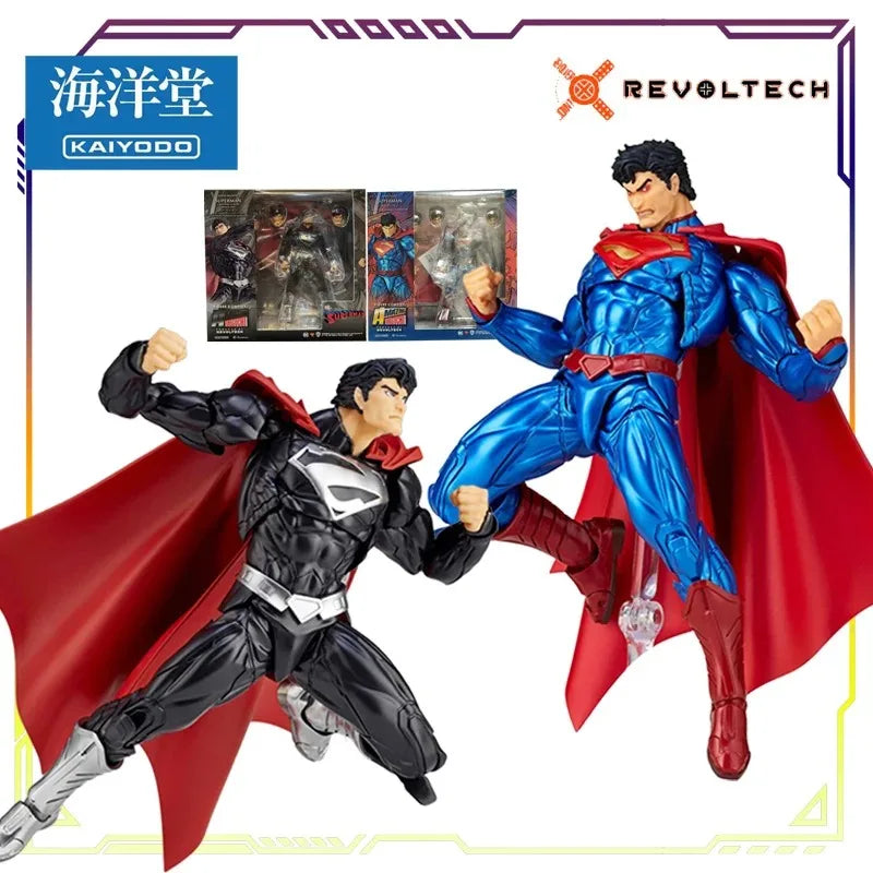 Kaiyodo Revoltech No.027 Superman Action Figure | Yamaguchi Design DC Comics Highly Articulated Collectible Model