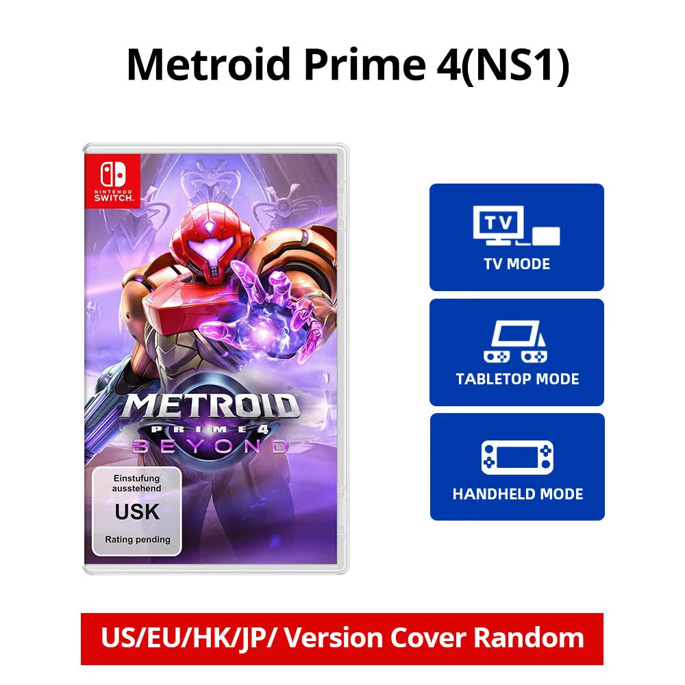 Nintendo Switch 1 2 Game - Metroid Prime 4 - NS1/NS2 Games Cartridge Physical Card for Switch OLED Lite