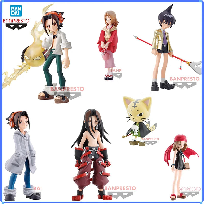 Original Banpresto In Stock Shaman King You Asakura Kyoyama Anna Tao Ren Horohoro Matamune Action Figure Model Collectibles Gift