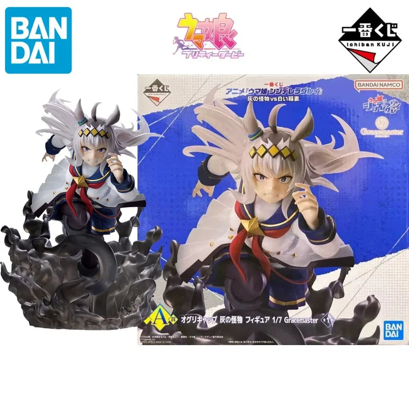 BANDAI Genuine Ichiban Kuji Pretty Derby Cinderella Gray Anime Oguri Cap Tamamo Cross Action Figure Toys Biys Girls Gift Model