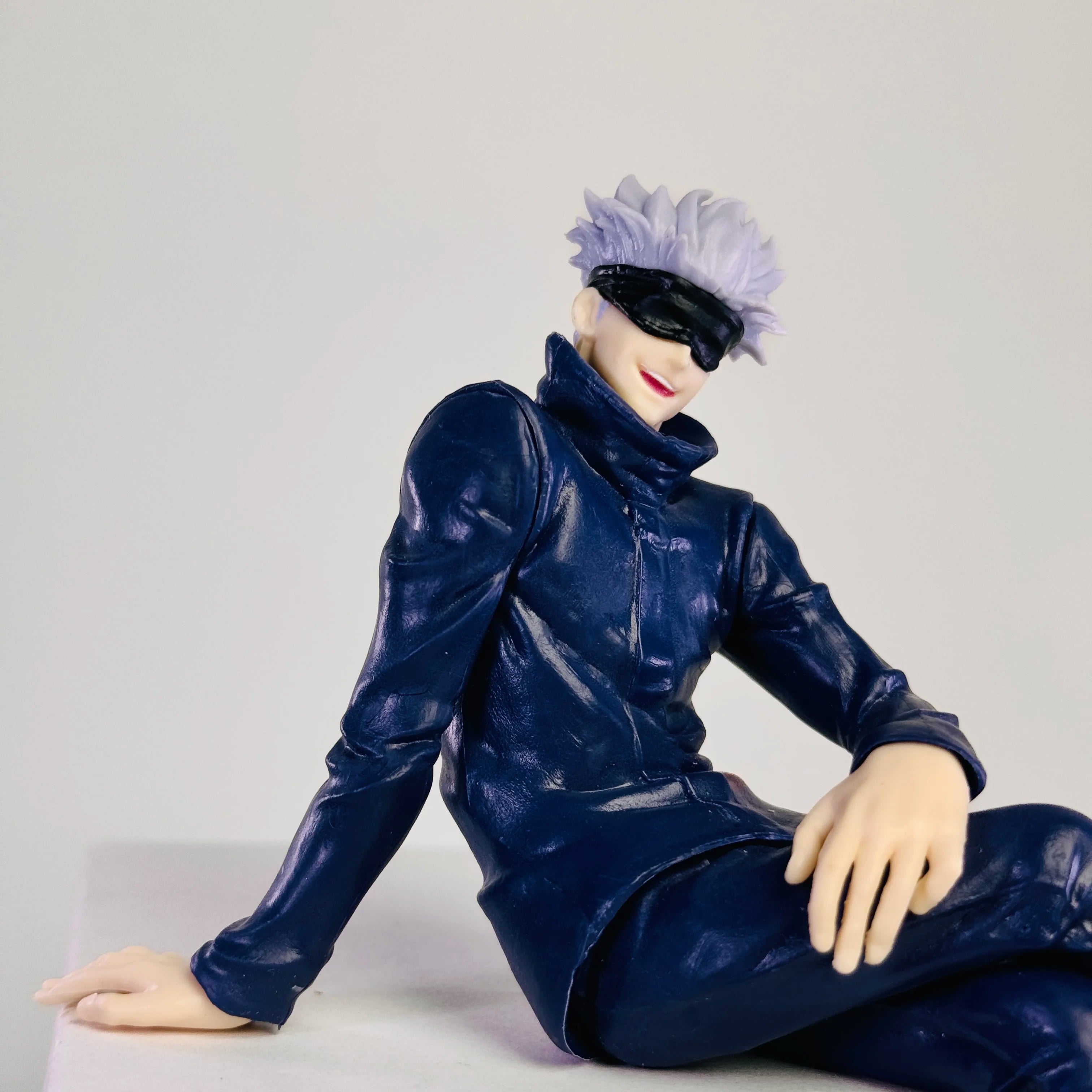 Hot Jujutsu Kaisen Anime Figure Sitting Satoru Gojo Figure Collection Model PVC Action Figures Anime Decoration Toys Gifts