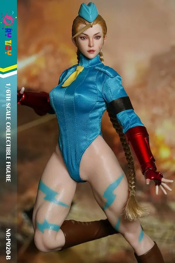 In Stock PLAY TOY 1/6 Fighting Female Warrior Jiami NO:P020-AB Animation Character Model Action Figure Toy Collection Gift