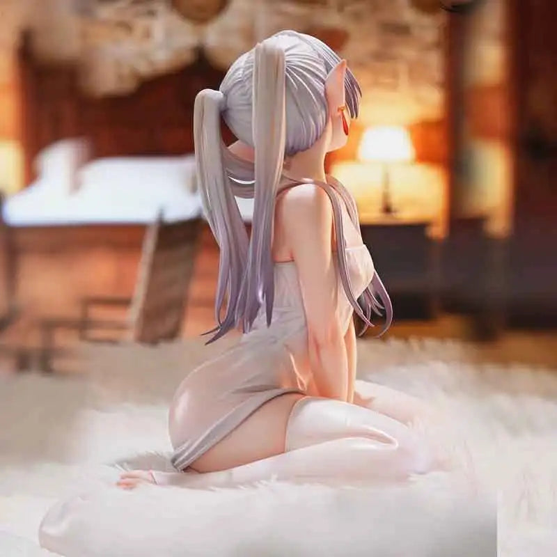Frieren Anime Pajama Style Figure Cartoon Ornament Home Desktop Decor Collectible Toy Gift For Fans Birthday Holiday Present