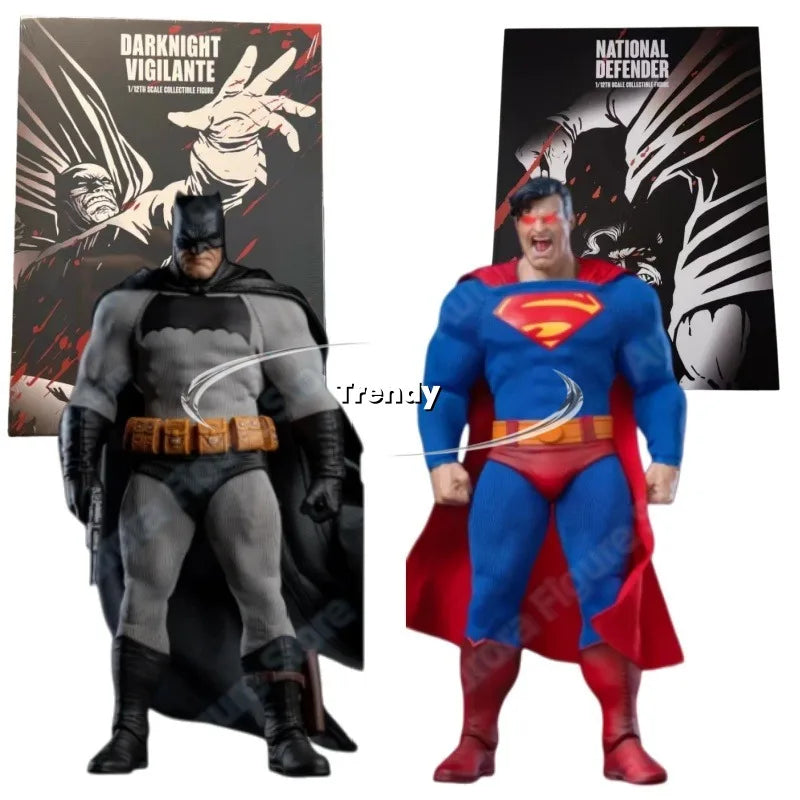 【In Stock】Chaos No002 1/12 Night Vigilante Dark Knight Returns Superman Cartoon Character Toy Model Gift.