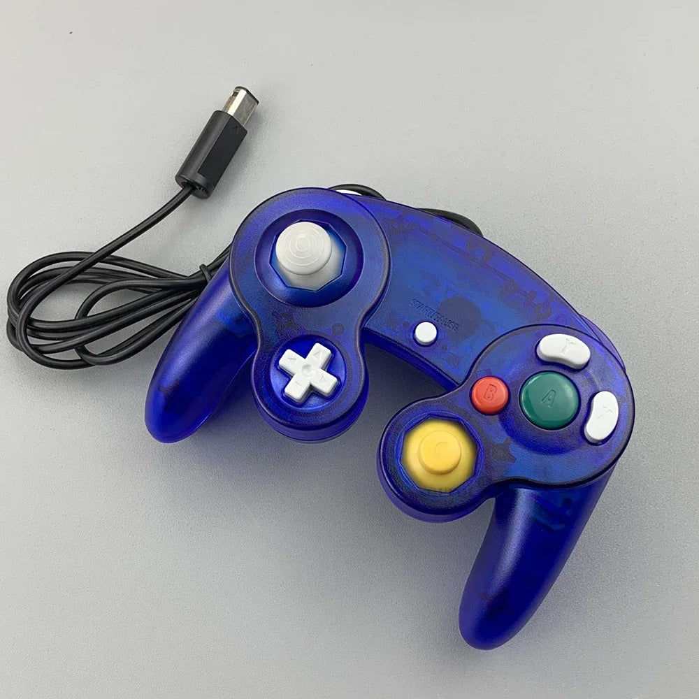 Transparent for GameCube For NGC Gamepad One Button Wired Game Controller Joystick for NGC Game Console Dropshipping