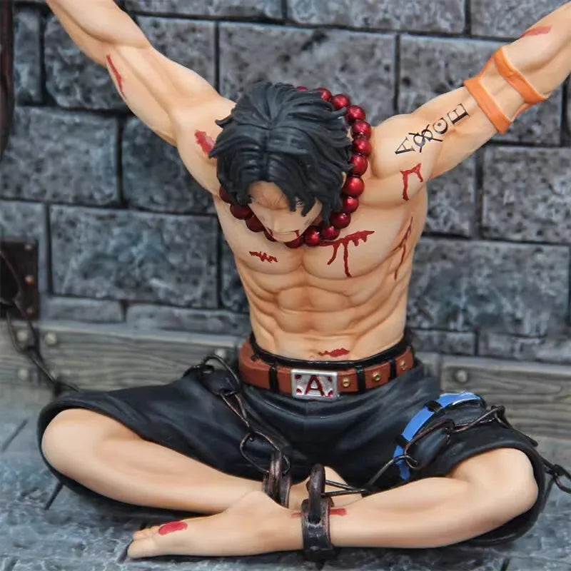 One Piece Anime Figures Luffy Portgas D Ace Action Figure Statue Desktop Ornament Doll PVC 22cm Figma Figurine Collectible Toys