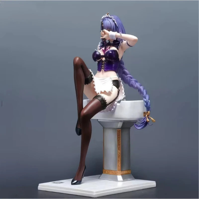 New 41.5cm Anime Genshin Bathroom Impact Figure Raiden Shogun Action Figures Pvc Statue Model Collection Toys Gifts Fans