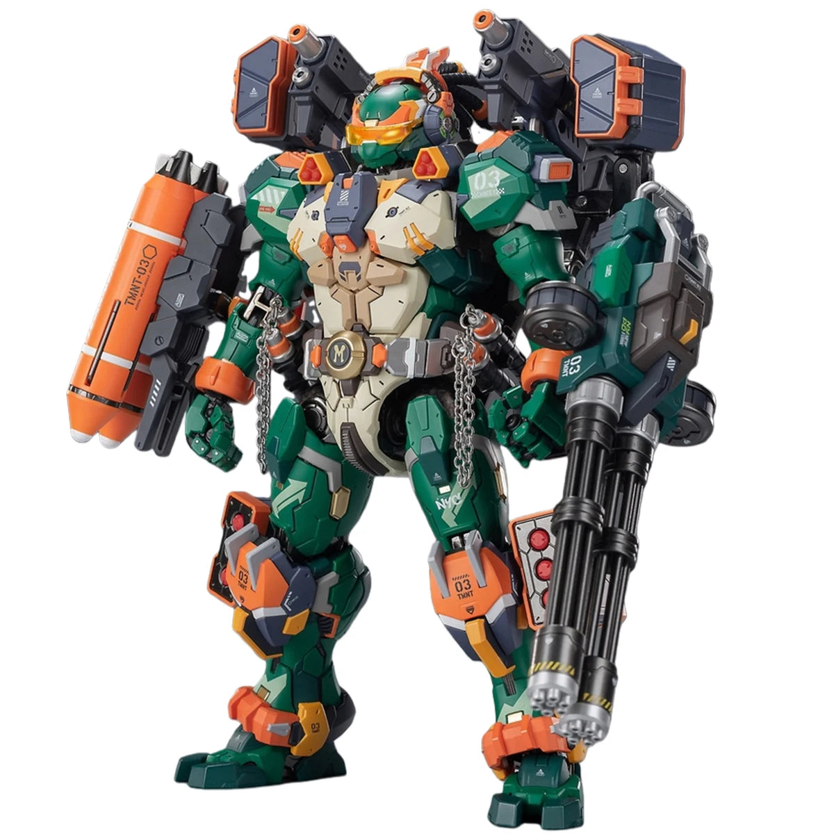 HIPLAY HEATBOYS Mecha Alloy Armor TMNT 4-Turtle Action Figure