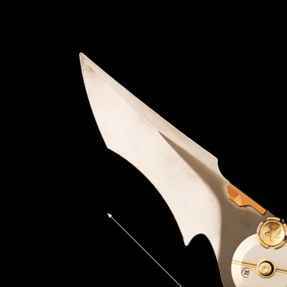 Delta Action 27 cm/10,63 Zoll Klappversion Mitfühlendes Klapp-Katana-Messer Spielperipheriegeräte Metall Cosplay Ornamente Jungenspielzeug