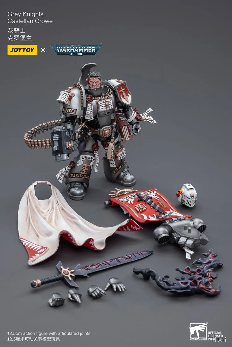 【In stock】Original JOYTOY Grey Knights Castellan Crowe 1/18 Action Figures Anime Models Toys Gifts Collection