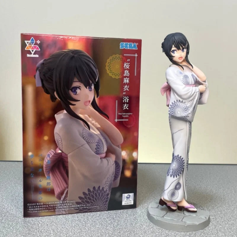 Genine in Stock SEGA Luminasta Youth Pig Head Youth Sakurajima Mai Yukata amine figure