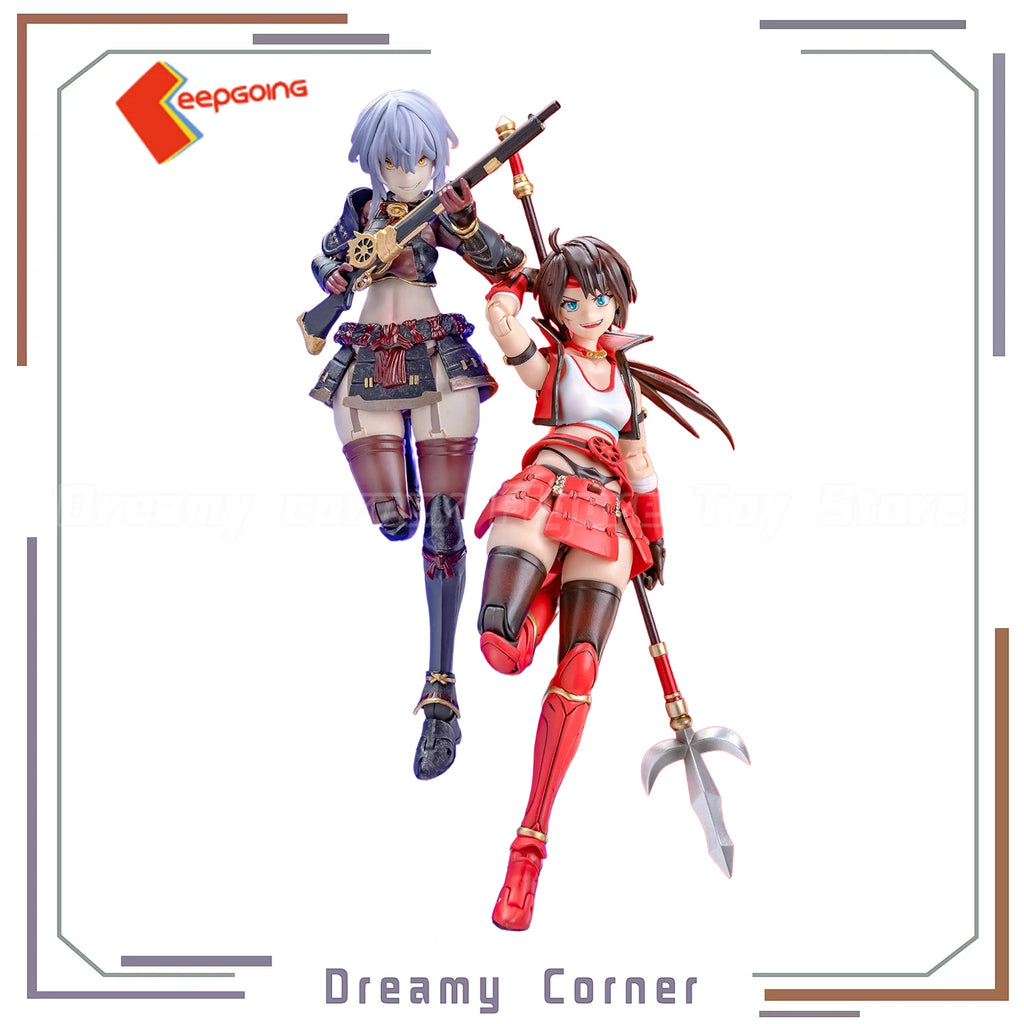 【In Stock】Original KEEPGOING Warring States G Series Oda Nobunaga Sanada Yukimura 2PCS 1/12 Action Figure Toy Model Gift