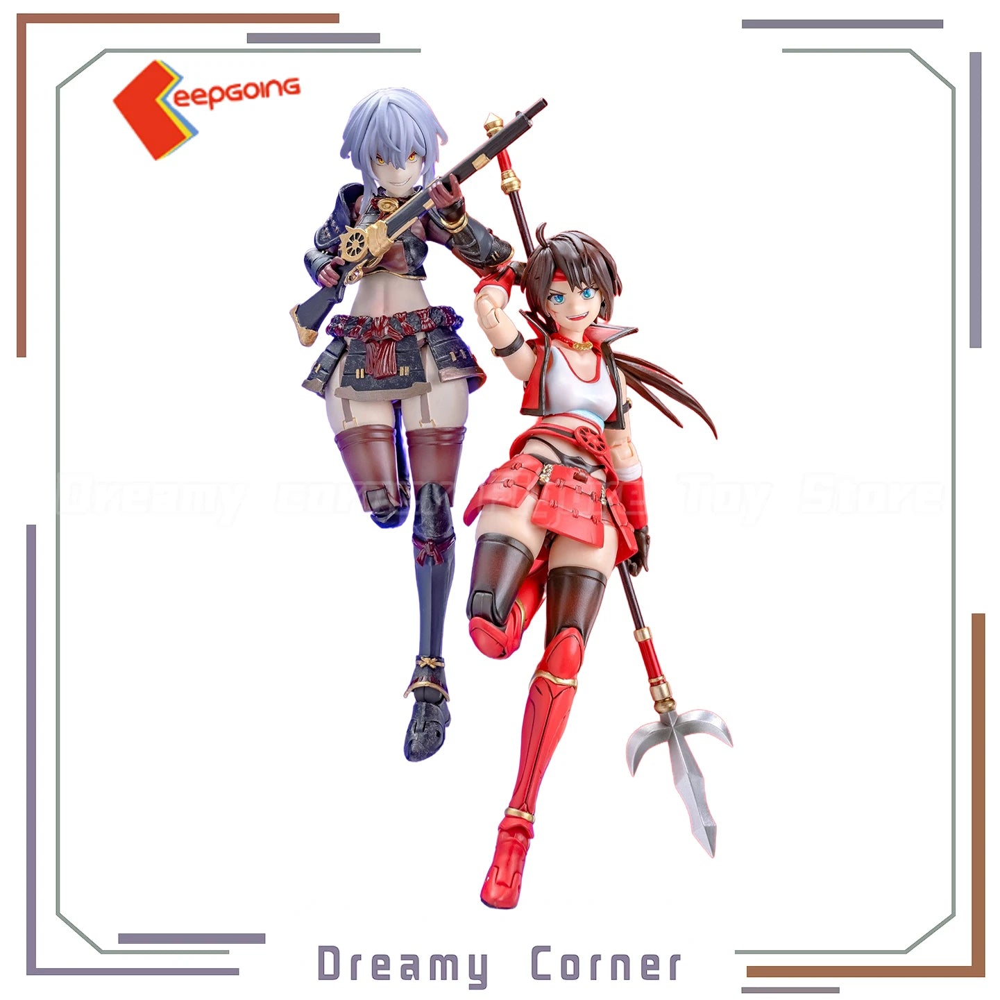 【In Stock】Original KEEPGOING Warring States G Series Oda Nobunaga Sanada Yukimura 2PCS 1/12 Action Figure Toy Model Gift