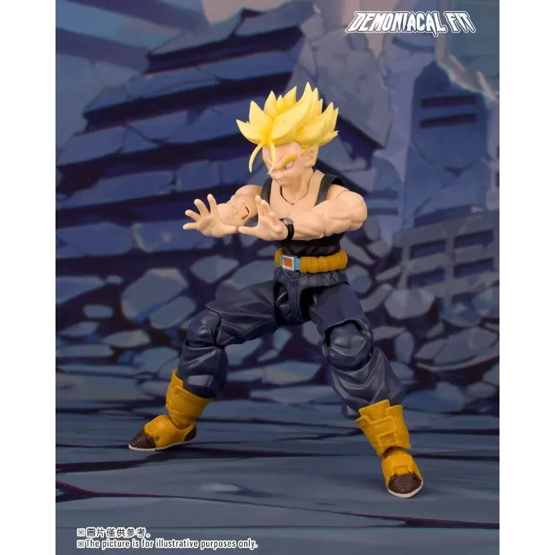 In Stock Demoniacal Fit Dragon Ball Z SHF Trunks Super Saiyan Son of Tomorrow Liberating the Future Action Anime Figures Model
