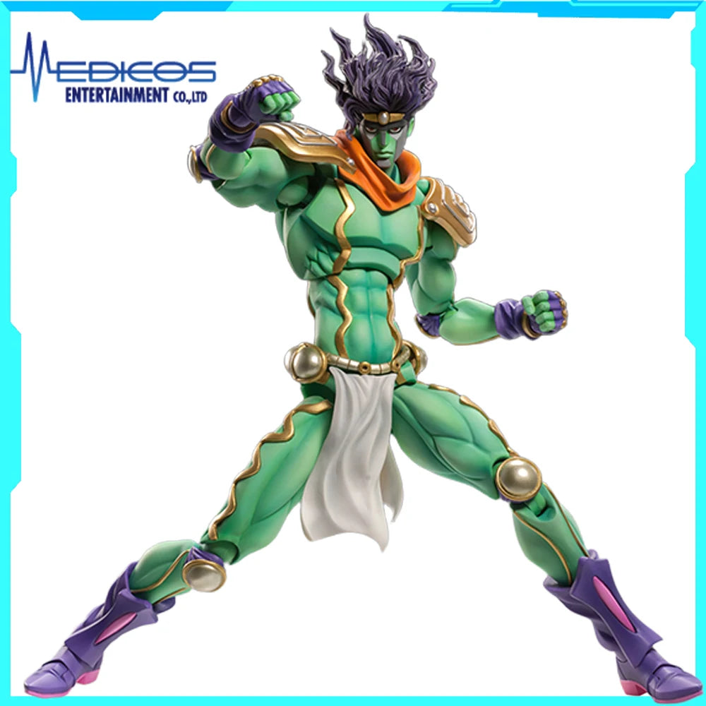 100% Original in Stock Medicos Entertainment Super Action Statue BIG  Jojo No Kimyou Na Bouken Star Platinum Action Figur  Gift