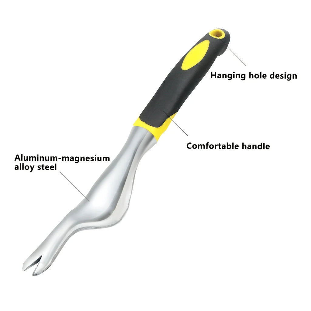 Hand Weeder Tool, Garden Weeder Digging Tool with Ergonomic Handle for Weed Removal and Farm Transplanting