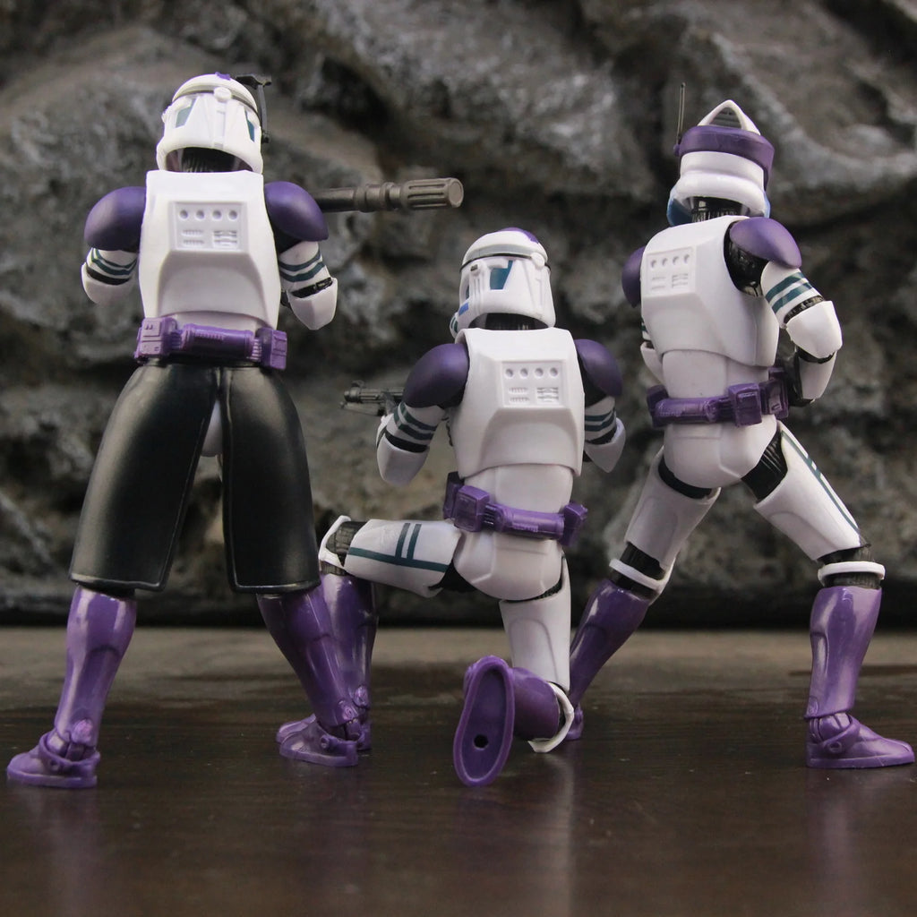 New Body 187th Legion Purple Phase II P2 ARF Trooper Rocket Team Leader 6" Action Figure Mace Windu Republic Grand Army Clone