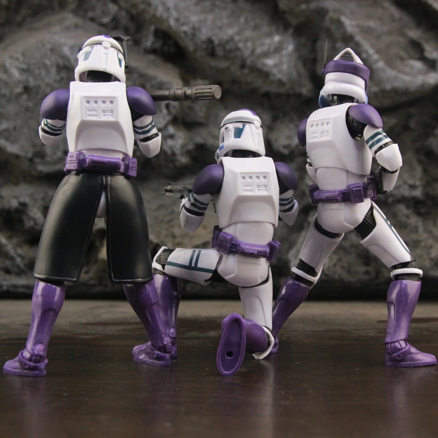 New Body 187th Legion Purple Phase II P2 ARF Trooper Rocket Team Leader 6" Action Figure Mace Windu Republic Grand Army Clone