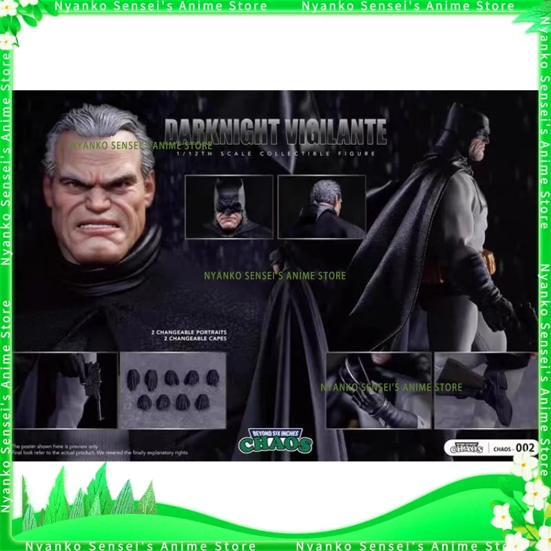 CHAOS 002 Batman DARKNIGHT VIGILANTE The Dark Knight Returns 1/12 Soldier Action Figure Anime Models Toy Doll Collectible