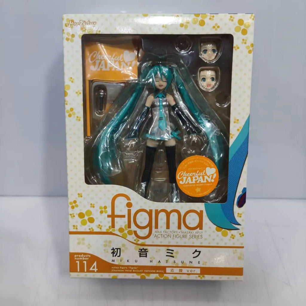 New Figma 114 Hatsune Miku Anime Girl Figure Figma 014 Virtual Singer Miku Joint Movable Model Kids Toys Doll Collection Gifts