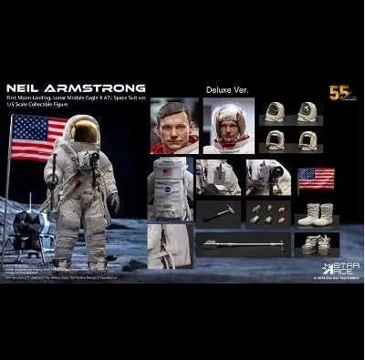 Original StarAce 1/6 Astronaut Neil Armstrong SA0141 Normal Edition & SA0142 Deluxe Edition Anime Doll Collection Gifts