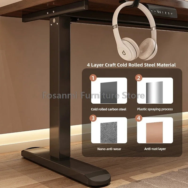 Customizable Electric Adjust Height Office Desk with Display Wide and Sturdy Computer Table