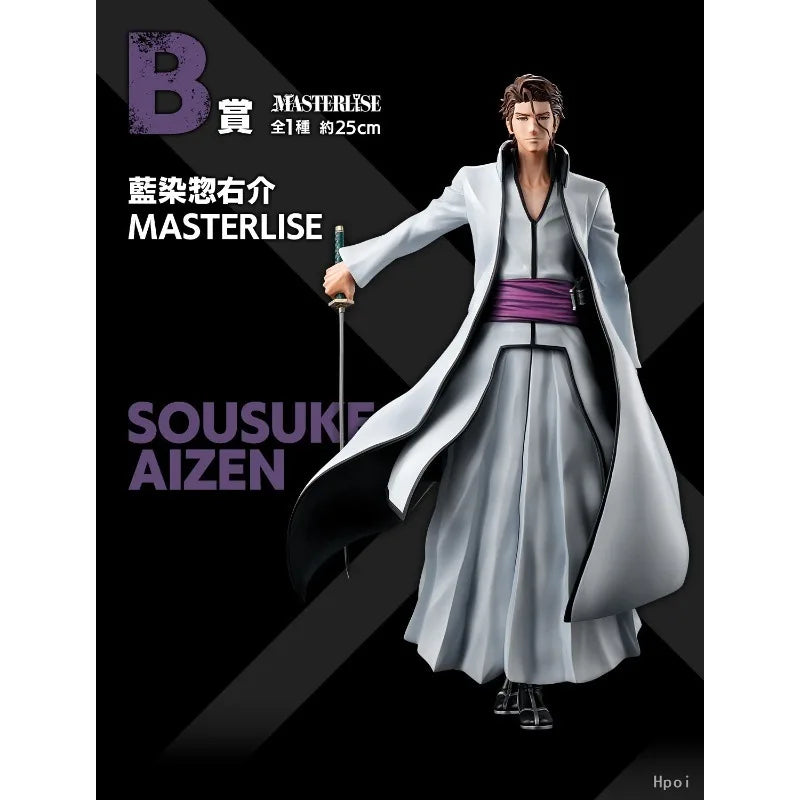 Original BANDAI SPIRITS Ichiban KUJI BLEACH Stirring Souls Vol.1 B Reward Aizen Sousuke MASTERLISE Animation Figures Toys