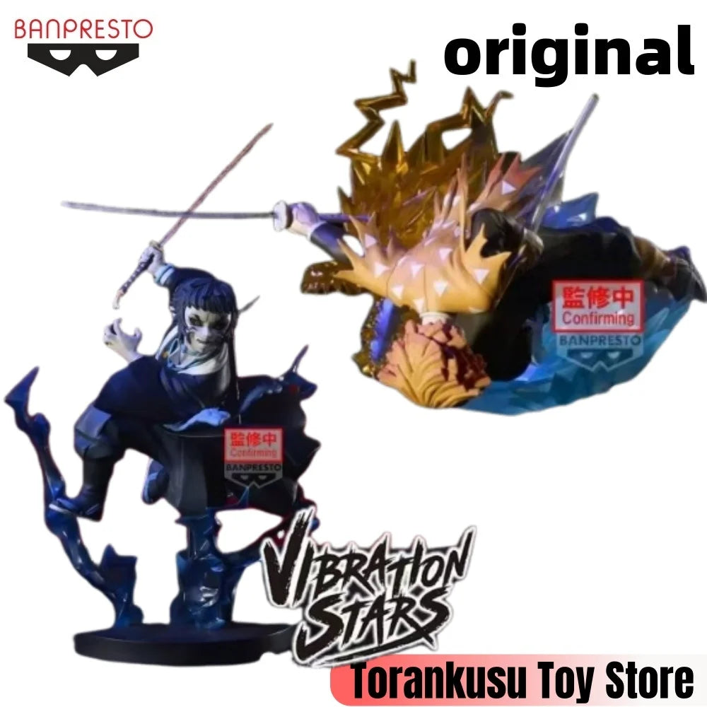 Banpresto Demon Slayer: Kimetsu no Yaiba Anime Kaigaku  & Agatsuma Zenitsu Vibration Stars Action Figure Dress Original Figurine