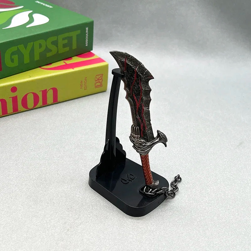 13cm God of War Game Replica Blades of Chaos Metal Weapon Model Kratos Action Figure Accessory Collectible Decoration Gift Toys