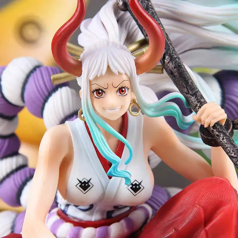 Anime One Piece Yamato Figurine GK Kaidou Daughter Yamato Action Figures Warring Statue PVC Collection Model Dolls Ornament Toys