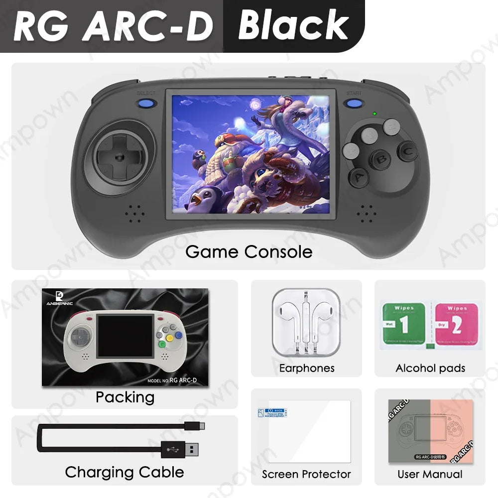 Anbernic RG ARC-D Handheld-Spielkonsole 4'' IPS-Touchscreen Android Linux Dual System RGARC-D Retro tragbare Videospielkonsole