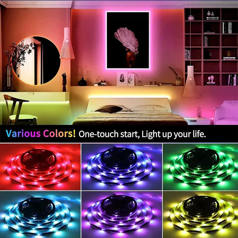 Bluetooth Led Strip Lights Usb For Tv Smart Led Tape Light 5V Flexible Led Lighting Strips 5050 Led Lights Strip For Room