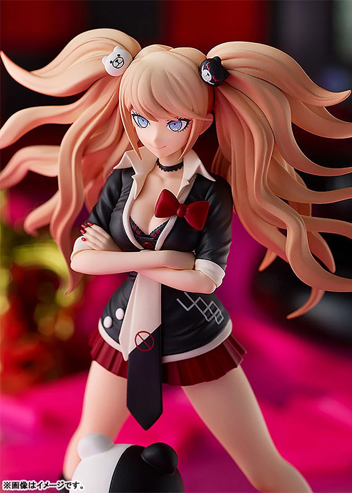 Original Genuine Good Smile Company Prepainted Pop Up Parade Danganronpa 1 / 2 Reload Enoshima Junko & Monokuma H=170mm Figure