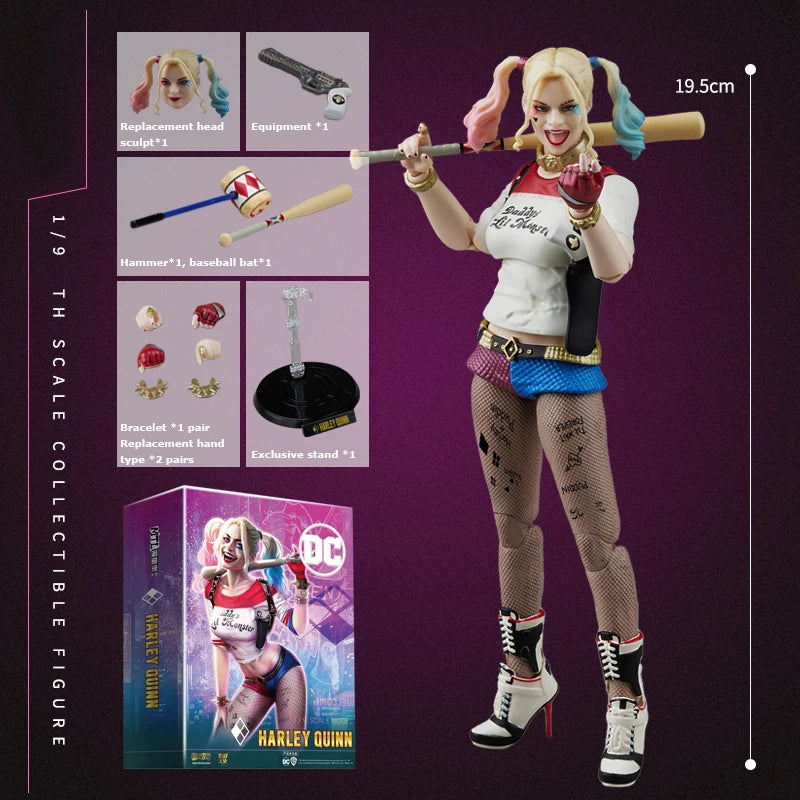 Fondjoy DC Movie Batman Joker Wonder Woman Superman Cyborg Harley Quinn 1/9 Scale Action Figure Collectible Model Boys Toys Gift