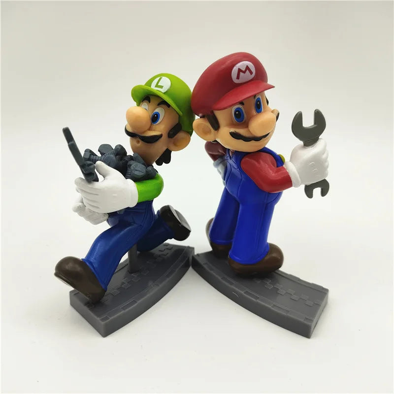 11pcs/set Super Mario with Box Action Figures Model Toys for Christmas Gift