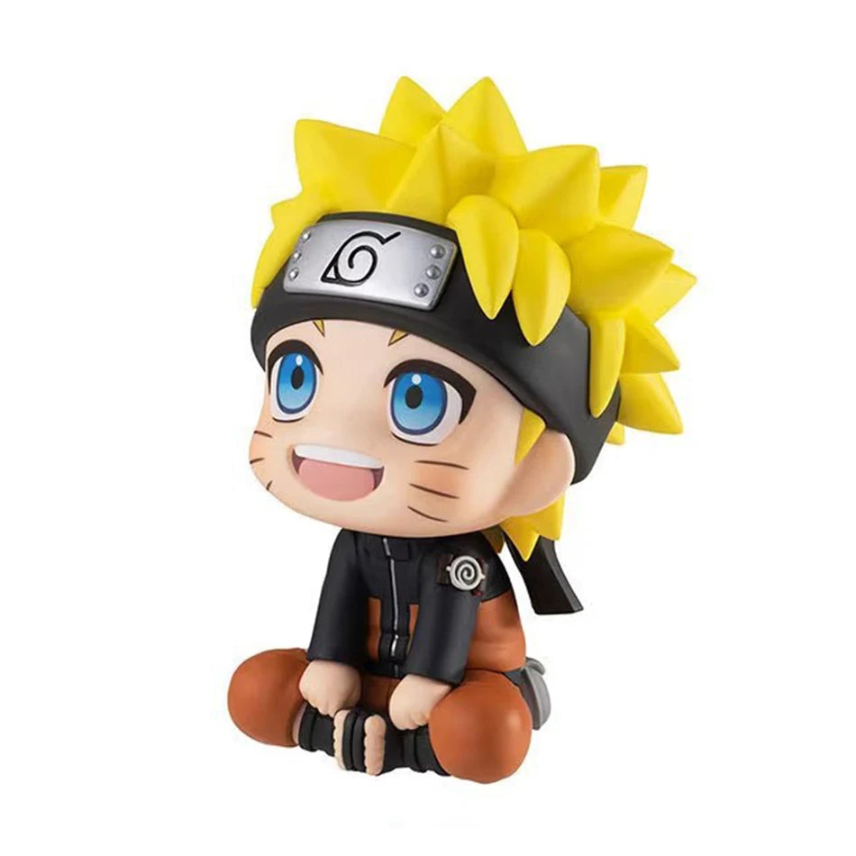 HOT Naruto Anime Figure Naruto Kakashi Action Figure Q Version Kawaii Sasuke Itachi Figurine Car Decoration Collection Model Toy