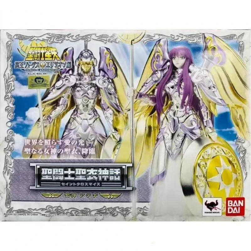 Original Bandai Edition Saint Cloth Goddess Athena Form Saint Seiya Metal Armor Action Figure High Quality in Stock